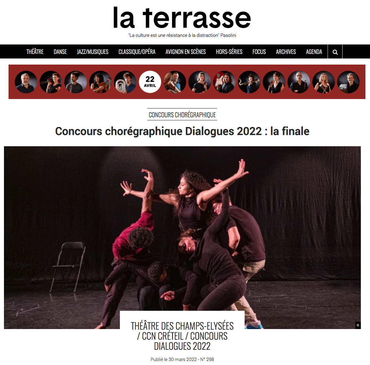 Concours chorégraphique Dialogues 2022 : la finale