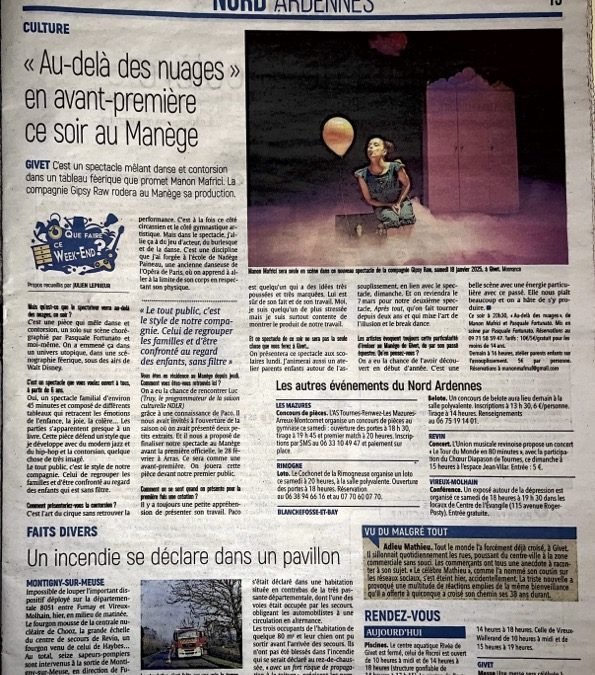 « Au delà des nuages » en avant première au Manège de Givet